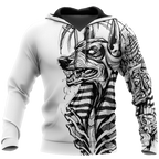 3D Ancient Egypt Anubis Tattoo Over Printed Shirt for Men and Women