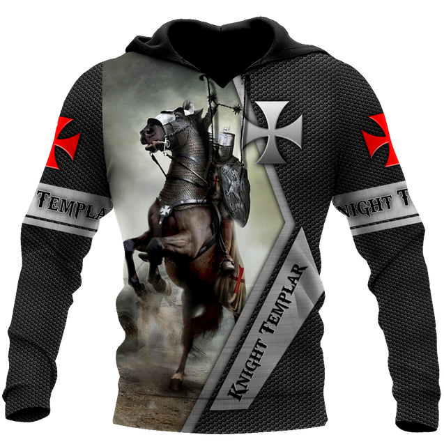 Premium Knight Templar Riding Horse All Over Printed Shirts For Men And Women MEI