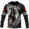 Premium Knight Templar Riding Horse All Over Printed Shirts For Men And Women MEI