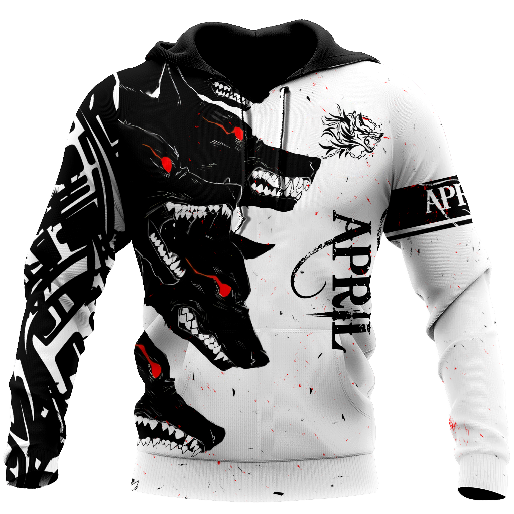 The Dark Wolf April 3D All Over Printed Unisex Deluxe Hoodie ML