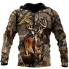 3D All Over Print Camo Deer Hunter Hoodie NTN08172003