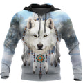 Native Wolf 3D All Over Print Hoodie T Shirt For Men and Women NTN09052002