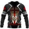 Premium Red Cross Shield Swords Knight Templar All Over Printed Shirts For Men And Women MEI