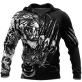 3D Tiger Tattoo Over Printed Shirt for Men and Women