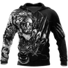 3D Tiger Tattoo Over Printed Shirt for Men and Women