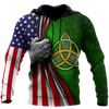 Irish St.Patrick day 3d hoodie shirt for men and women MH0511201