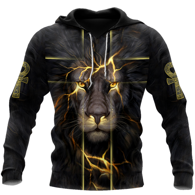 Black King-I Am Who I Am Ankh Symbol 3D All Over Printed Shirts For Men and Women Pi11062003S1-Apparel-TA-Hoodie-S-Vibe Cosy™
