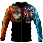 Wolf tiger 3D hoodie shirt for men and women MHST1010205