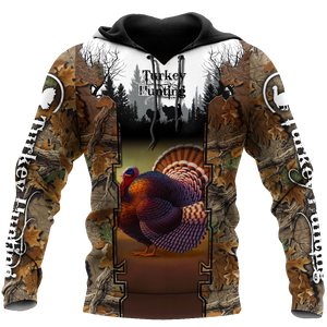 Camo Turkey Hunting Hoodie T-Shirt Sweatshirt for Men and Women Pi031202-Apparel-NM-Hoodie-S-Vibe Cosy™