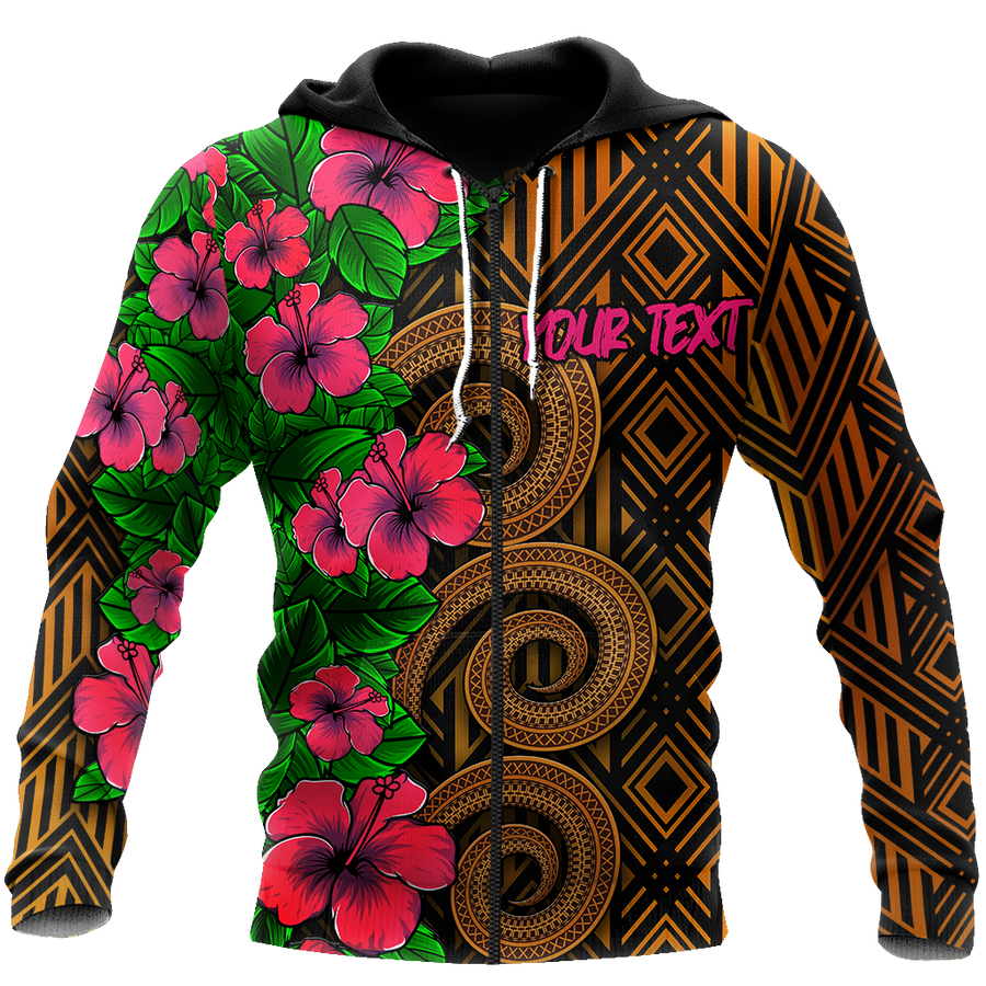 Amazing Polynesian Tribal Pattern Customize 3D All Over Printed Unisex Hoodie