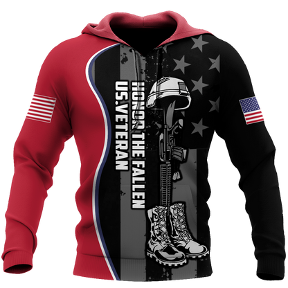 US Veteran Honor The Fallen 3D All Over Printed Shirts For Men and Women TA09152005