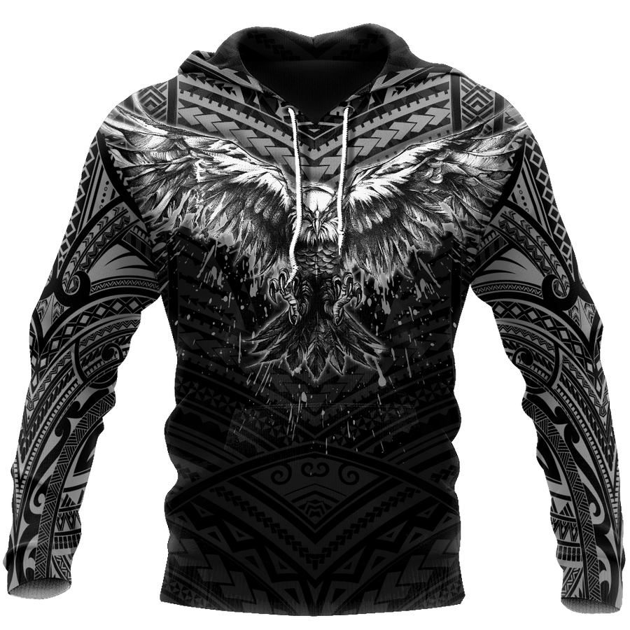 Eagle Tatoo Hoodie 3D All Over Printed Shirts For Men Pi25072002-LAM-Apparel-LAM-Zipped Hoodie-S-Vibe Cosy™