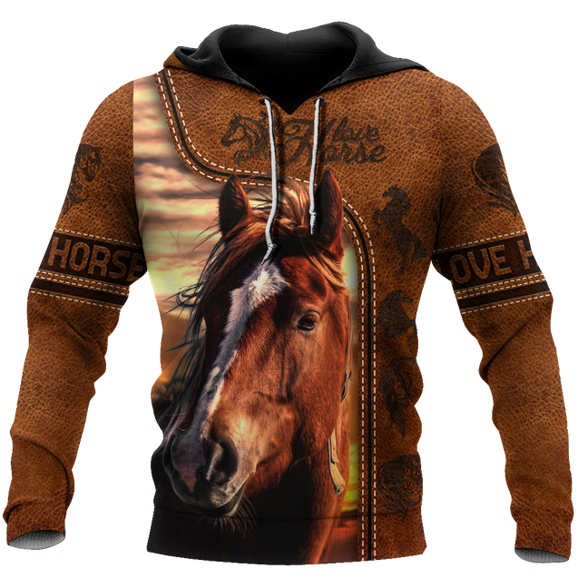 Love Horse 3D All Over Printed Shirt Hoodie For Men And Women Pi150401-Apparel-TA-Hoodie-S-Vibe Cosy™