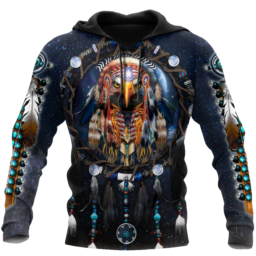 Eagle Dreamcatcher Native American Hoodie 3D All Over Printed Shirts Pi09092001-LAM