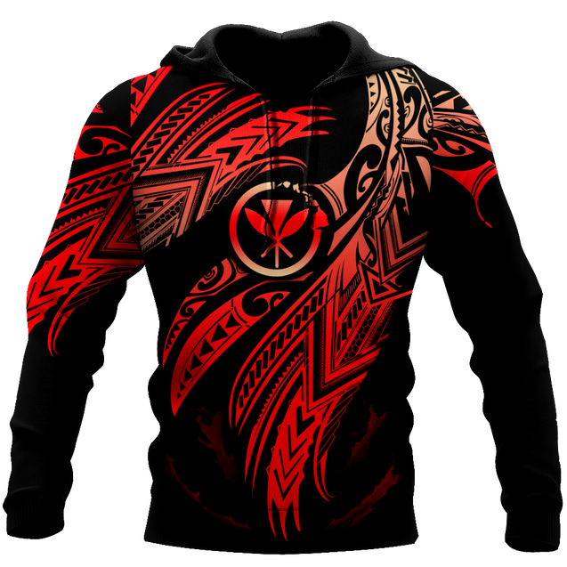 Amazing Hawaii Polynesian Tattoo Unisex Deluxe Hoodie ML