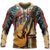 Native American Guitar Over Printed Shirts For Men and Women Pi11082001