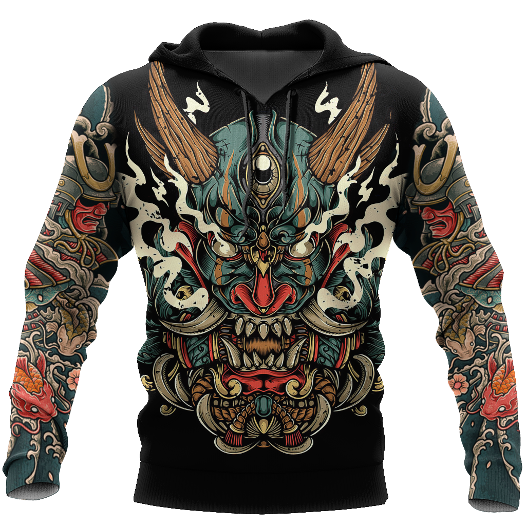 Samurai Tattoo Art Hoodie T Shirt For Men and Women HAC220602-NM-Apparel-NM-Hoodie-S-Vibe Cosy™