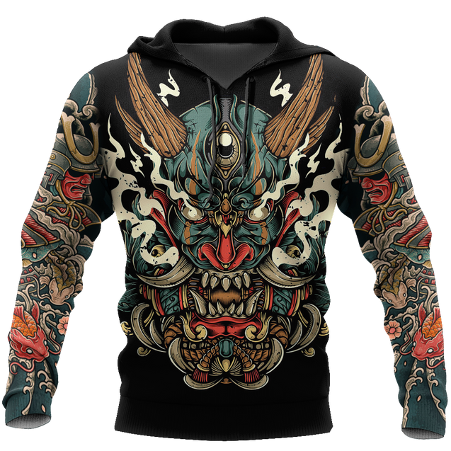 Samurai Tattoo Art Hoodie T Shirt For Men and Women HAC220602-NM-Apparel-NM-Hoodie-S-Vibe Cosy™