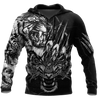 White Tiger 3D Tattoo Over Printed Shirt for Men and Women