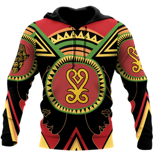 African Adinkra Sankofa Hoodie-ML