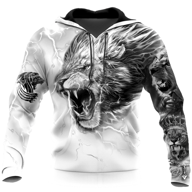 Lion Tattoo Art Hoodie T Shirt For Men and Women HAC310501-NM