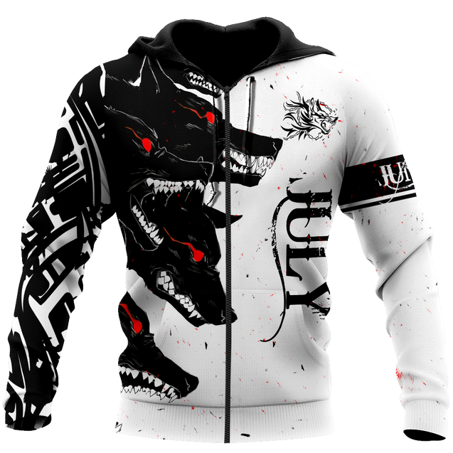The Dark Wolf July 3D All Over Printed Unisex Deluxe Hoodie ML