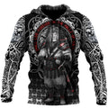 The Lion Warrior Tattoo 3D All Over Print Hoodie