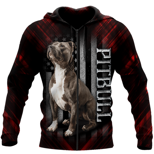 Pitbull 3d hoodie shirt for men and women MH0711202