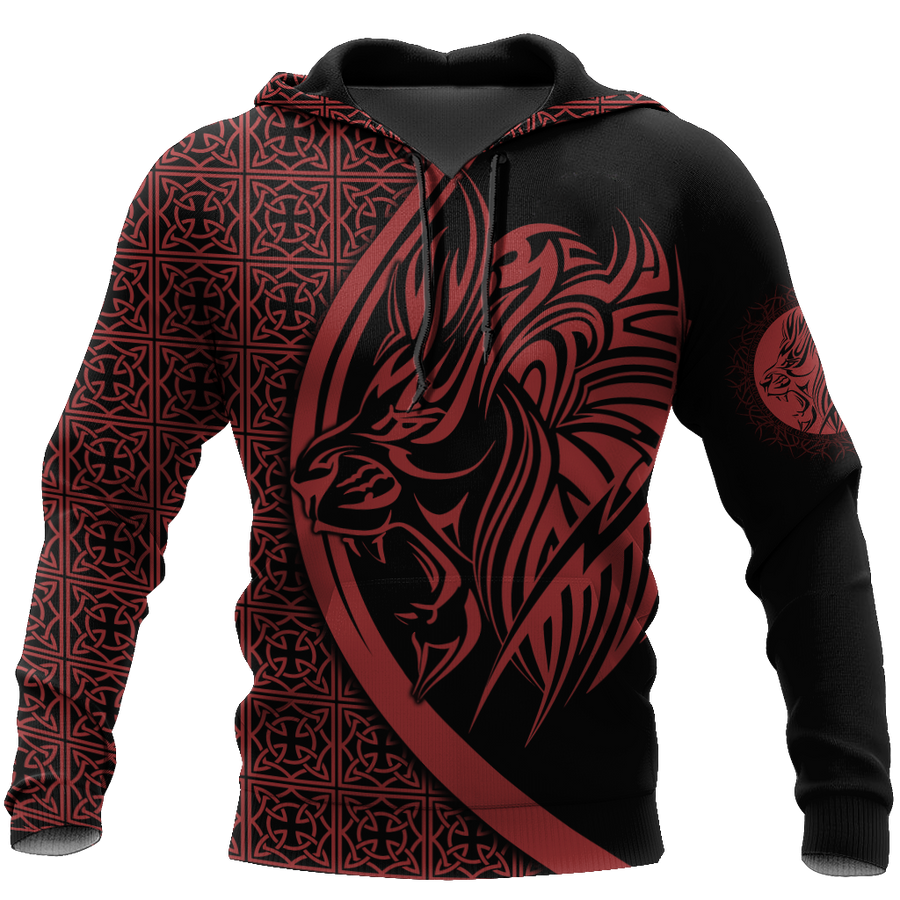 Lion Tattoo Hoodie T Shirt For Men and Women HAC080605-NM-Apparel-NM-Hoodie-S-Vibe Cosy™