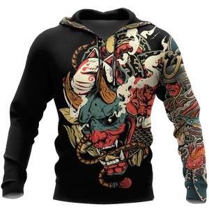 Samurai Tattoo Art Hoodie T Shirt For Men and Women HAC220604-NM-Apparel-NM-Hoodie-S-Vibe Cosy™