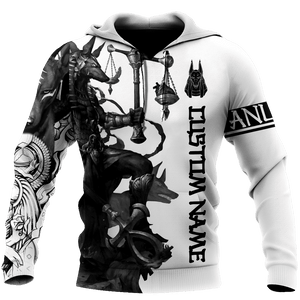 Anubis Ancient Egypt Tattoo Customize 3D All Over Printed Unisex Hoodie ML