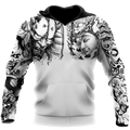 Japanese Samurai Tattoo II 3D Over Printed Unisex Hoodie ML