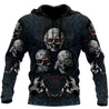 Hear No Evil, See No Evil, Speak No Evil Skulls Hoodie For Men And Women