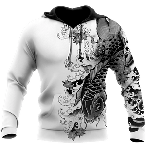 Japanese Irezumi Tattoo 3D Over Printed Unisex Hoodie ML