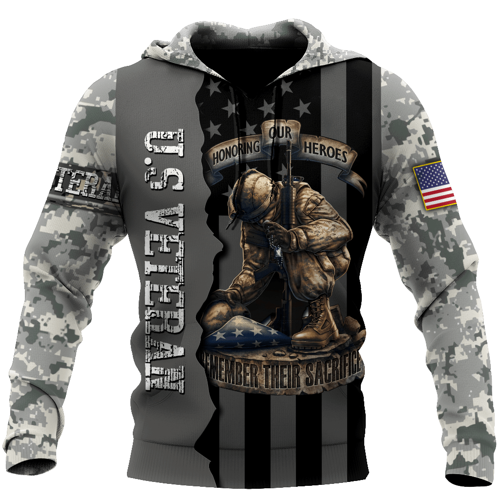 US Veteran Honoring Our Heroes Remember Their Sacrifice 3D All Over Printed Shirts For Men and Women TA09162005