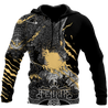 Fenrir Wolf Viking All Over Printed Unisex Deluxe Hoodie ML