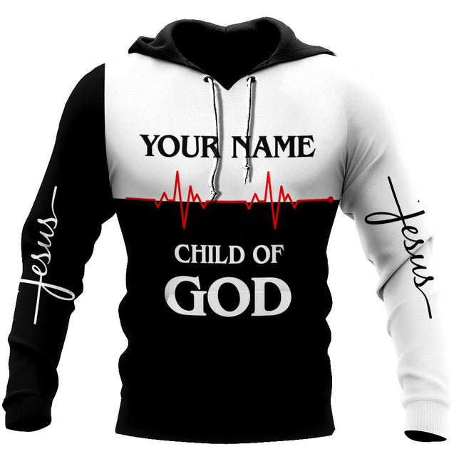 Premium Christian Jesus Custom Name 3D Printed Unisex Shirts