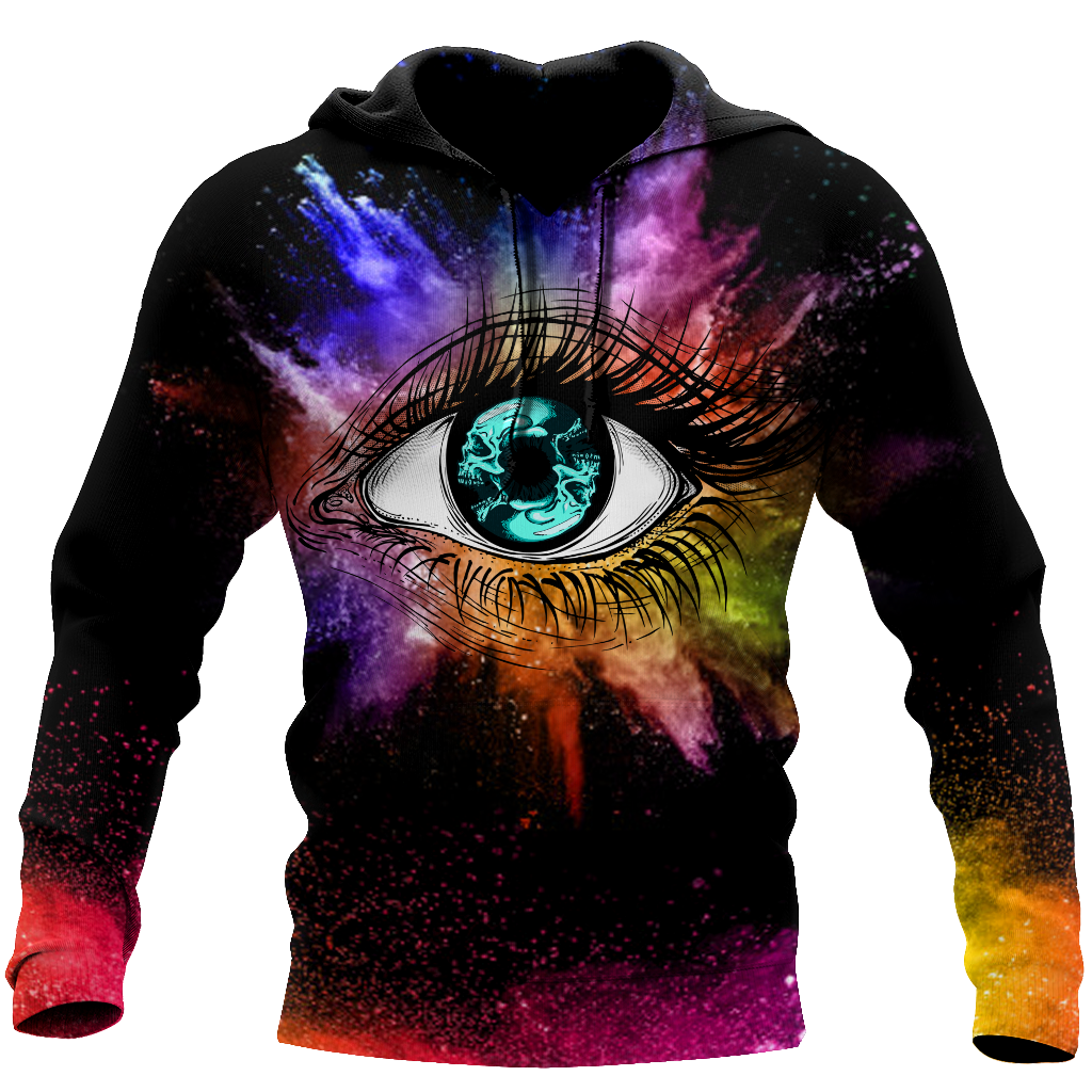 Sexy Eyes Love Skull 3D all over printed for man and women QB05122004-Apparel-PL8386-Hoodie-S-Vibe Cosy™
