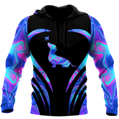 Premium Dachshund Dog America Hologram Unisex Shirts DL20302004