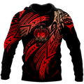 Amazing Samoa Polynesian 3D Tattoo Unisex Deluxe Hoodie ML