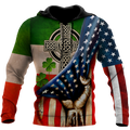 Irish St.Patrick day 3d hoodie shirt for men and women MH0511202