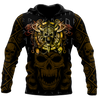 Golden Viking Skull Hoodie MEI