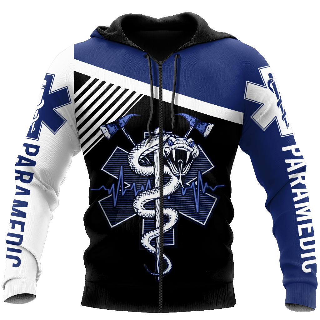 Paramedic 3d hoodie shirt for men and women HG32703-Apparel-HG-Zip hoodie-S-Vibe Cosy™