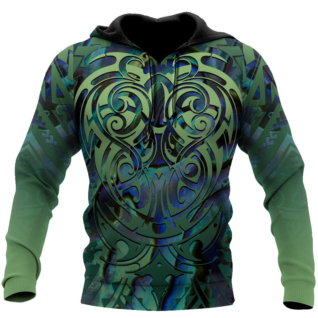Maori hei matau paua shell 3d all over printed shirt and short for man and women-Apparel-PL8386-Hoodie-S-Vibe Cosy™
