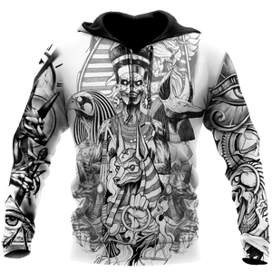 3D God of Egypt Tattoo Over Printed Shirt for Men and Women