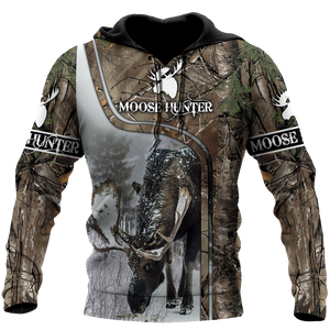 Pheasant Hunting Camo 3D Over Printed Unisex Deluxe Hoodie ML