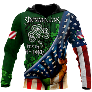 Irish St.Patrick day 3d hoodie shirt for men and women MH051120