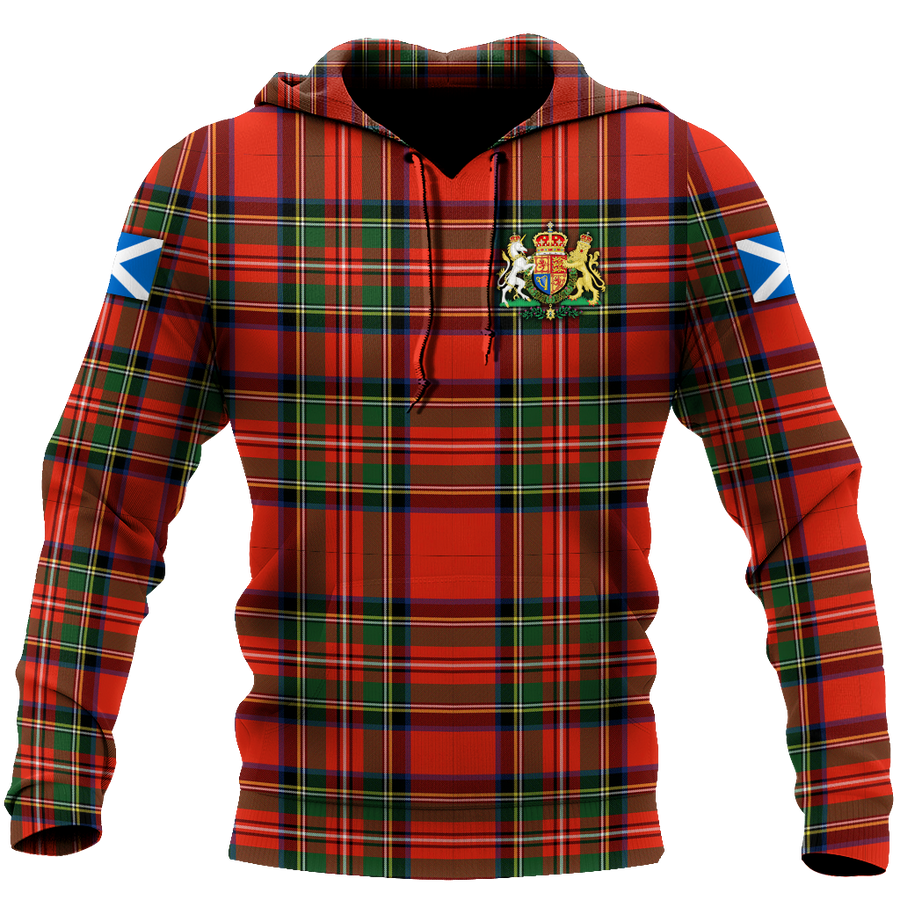 Scotland Tartan 3D All Over Printed Hoodie For Men and Women MH2007202-Apparel-TT-Hoodie-S-Vibe Cosy™