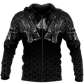 Fenrir Wolf Viking 3D All Over Printed Unisex Deluxe Hoodie ML