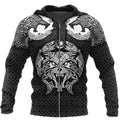 3D All Over Print Celtic Viking Wolf Hoodie NTN08252002